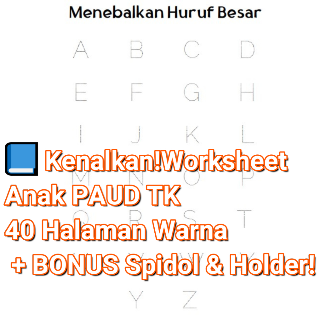 Jual BUKU LATIHAN MENULIS Huruf ABC Anak PAUD TK 3-6 Tahun | Buku ...