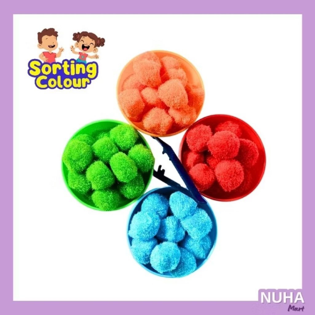 Jual Sorting Color Bowl Mainan Edukasi Matching Match Colour ...