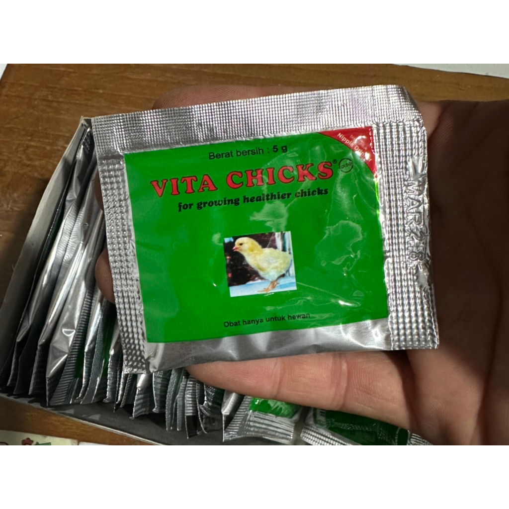 Jual VITA CHICKS 5 Gram Sachetan - Multivitamin Pertumbuhan anak Ayam ...