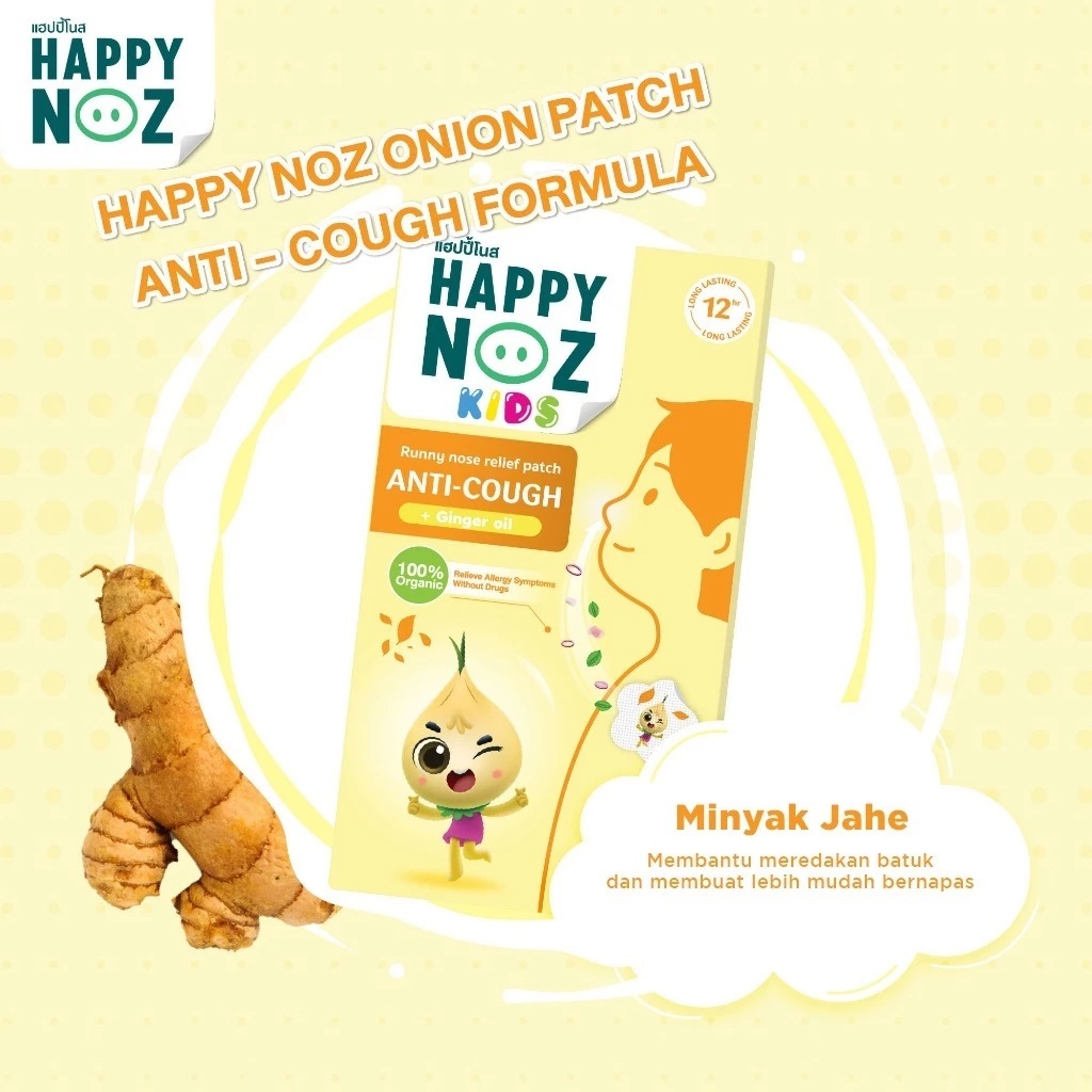 Jual Happy Noz Anti Cough | Izin PKRT Sticker Bawang Formula Anti Batuk ...