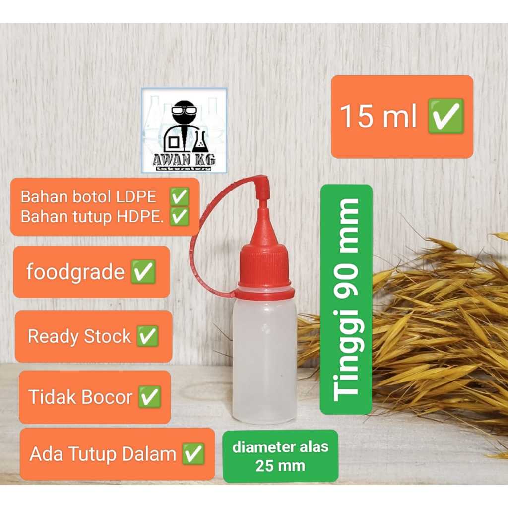 Jual Botol jarum plastik botol Inai Botol Cat kuku 10ml 15ml botol ...