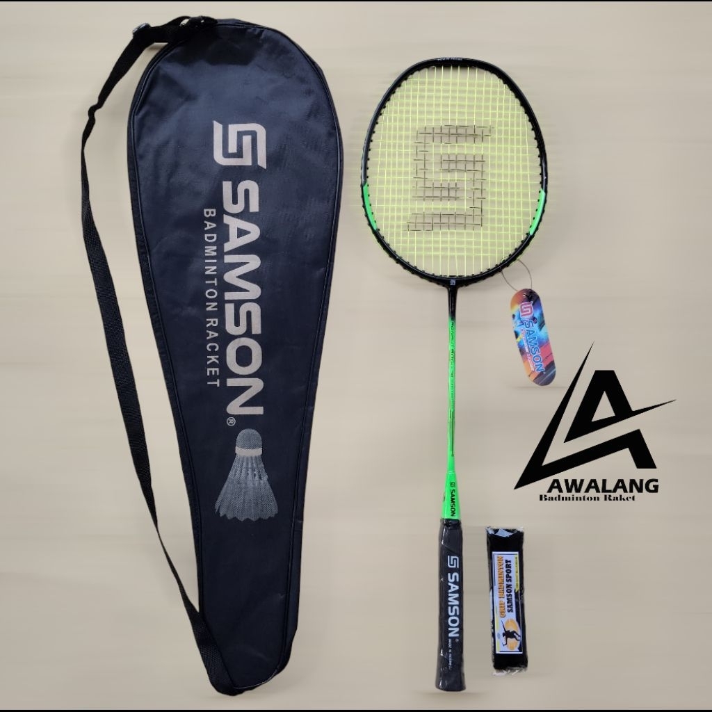 Jual Raket bulutangkis senyawa tanpa sambungan 21 lbs 1 raket 1 grip 1 ...