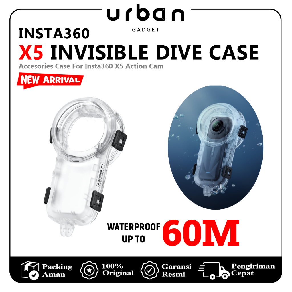 Jual Insta360 X5 Invisible Dive Case for Insta 360 X5 Action Cam ...