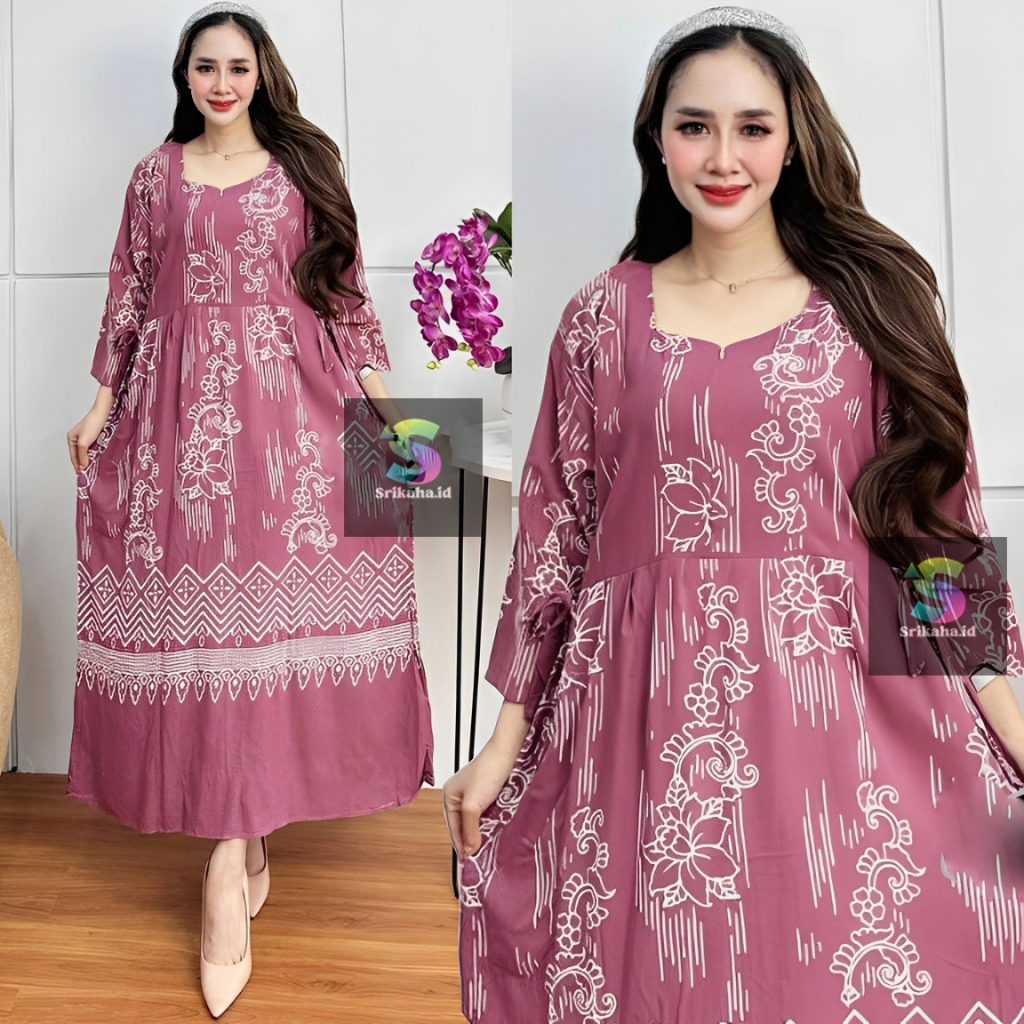 Jual Daster Jumbo Ld 120 Daster Chibi Lengan 3/4 Daster Rayon Premium ...