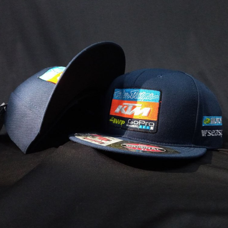 Jual Topi TLD Gold Navy/ Topi Racing/ 256/ 164/ Topi Troylee design ...