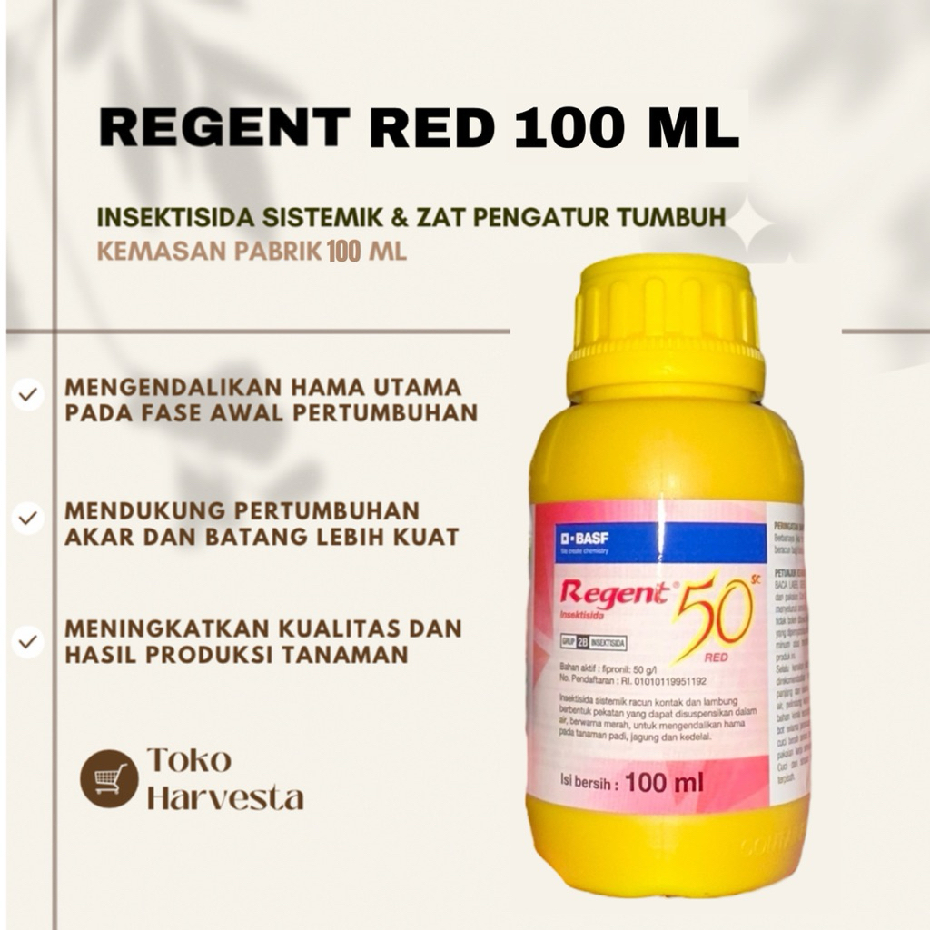Jual Regent Red 50 SC 100 ML Insektisida & Zat Pengatur Tumbuh ZPT Ori ...