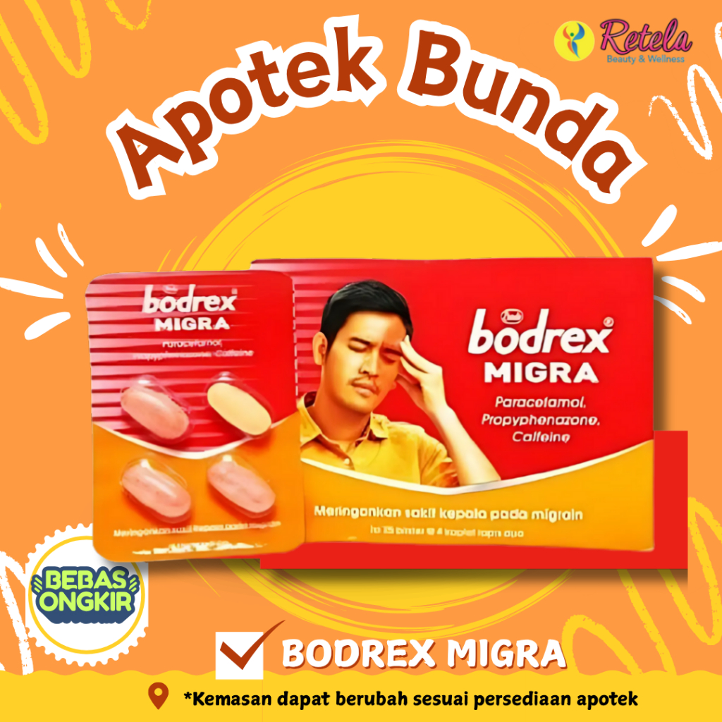 Jual BODREX MIGRA (25X4`S) | Shopee Indonesia