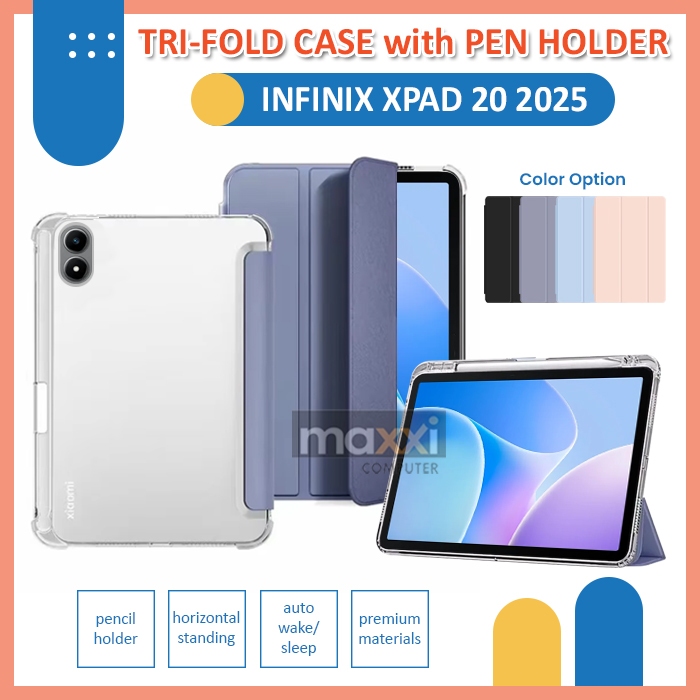 Jual ( 5 PILIHAN WARNA ) Case untuk Tablet Infinix Xpad 20 Tab 11 Inch ...