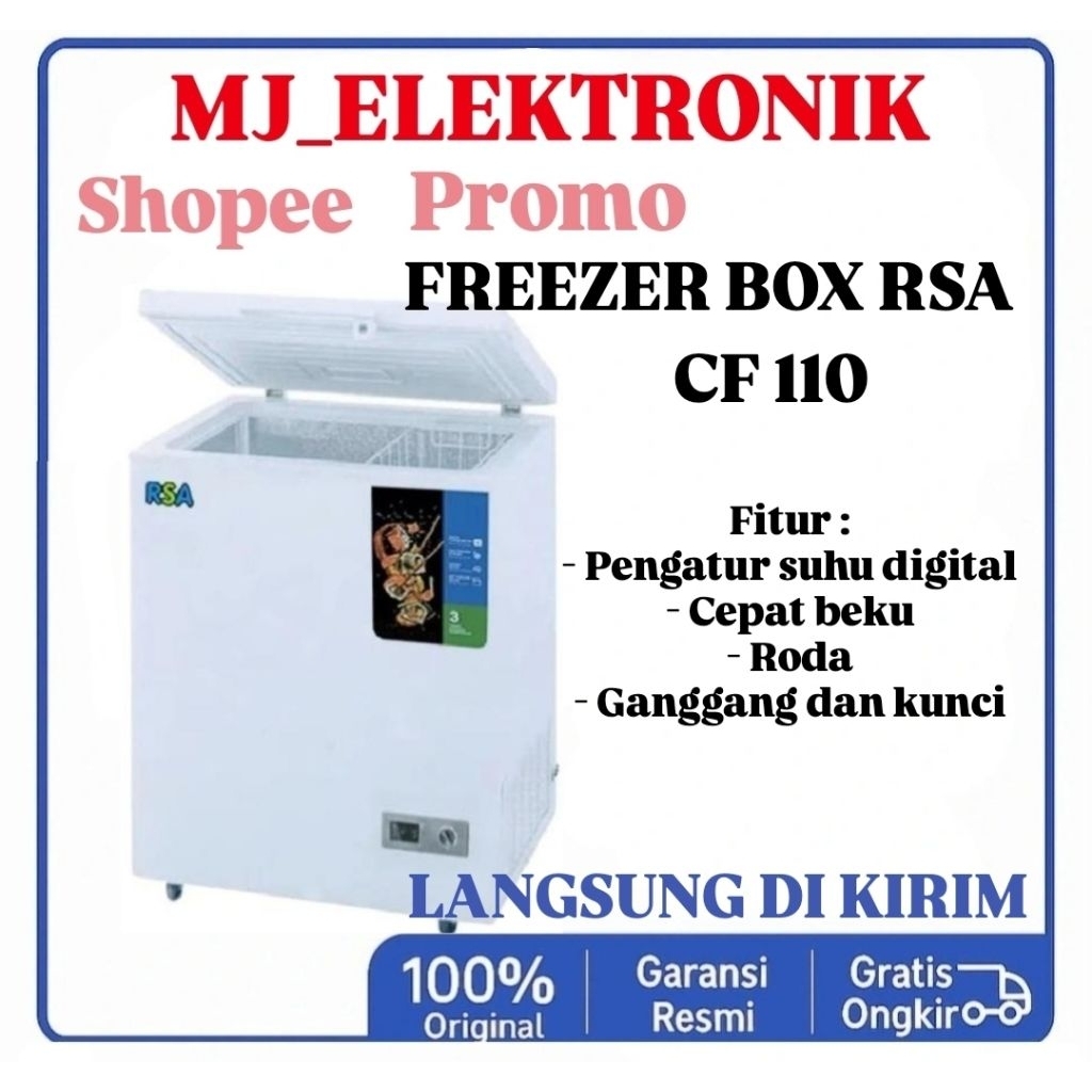 Jual FREEZER BOX RSA 100 LITER | Shopee Indonesia