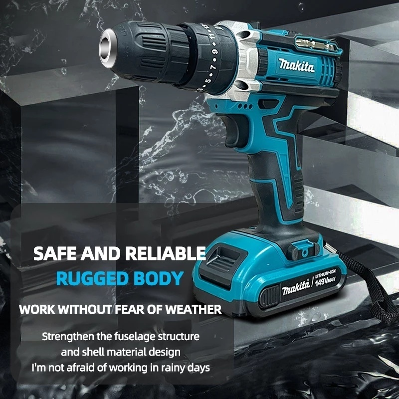 Jual 298VF Mesin Bor Impact Drill bor listrik Bor baterai Cordless ...