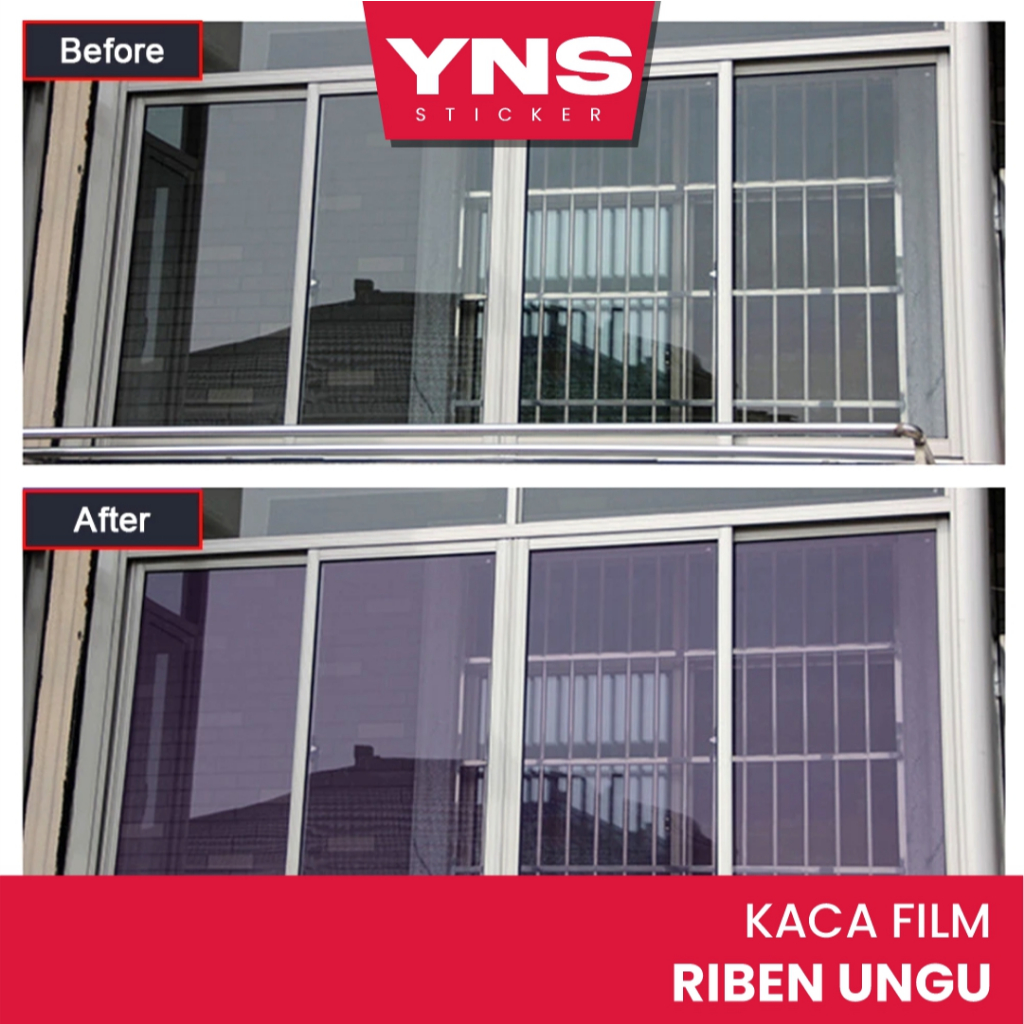Jual Sticker Kaca Film Riben Ungu Jendela Rumah/Gedung/Kantor | Shopee ...