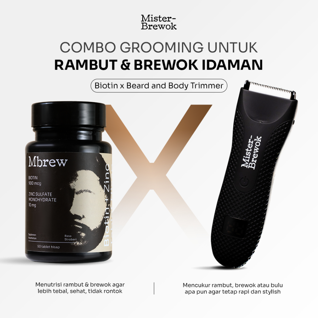 Jual Biotin x Beard and Body Trimmer - Combo Grooming untuk Rambut ...