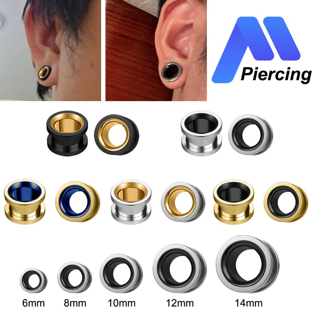 Jual 1 Buah Stainless Steel Expander Telinga Ear Gauges 6-14mm ...