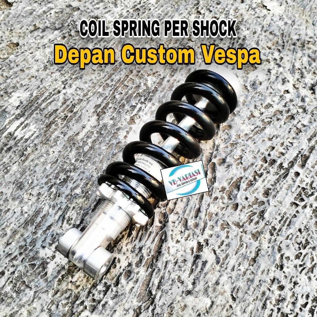 Jual Coil Spring Per Shock Sok Depan Custom Vespa Sprint Super Ps ...