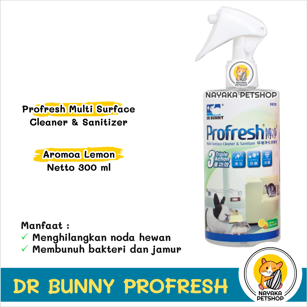 Jual Dr Bunny Profresh 300 ml Multi Surface Cleaner & Sanitizer ...