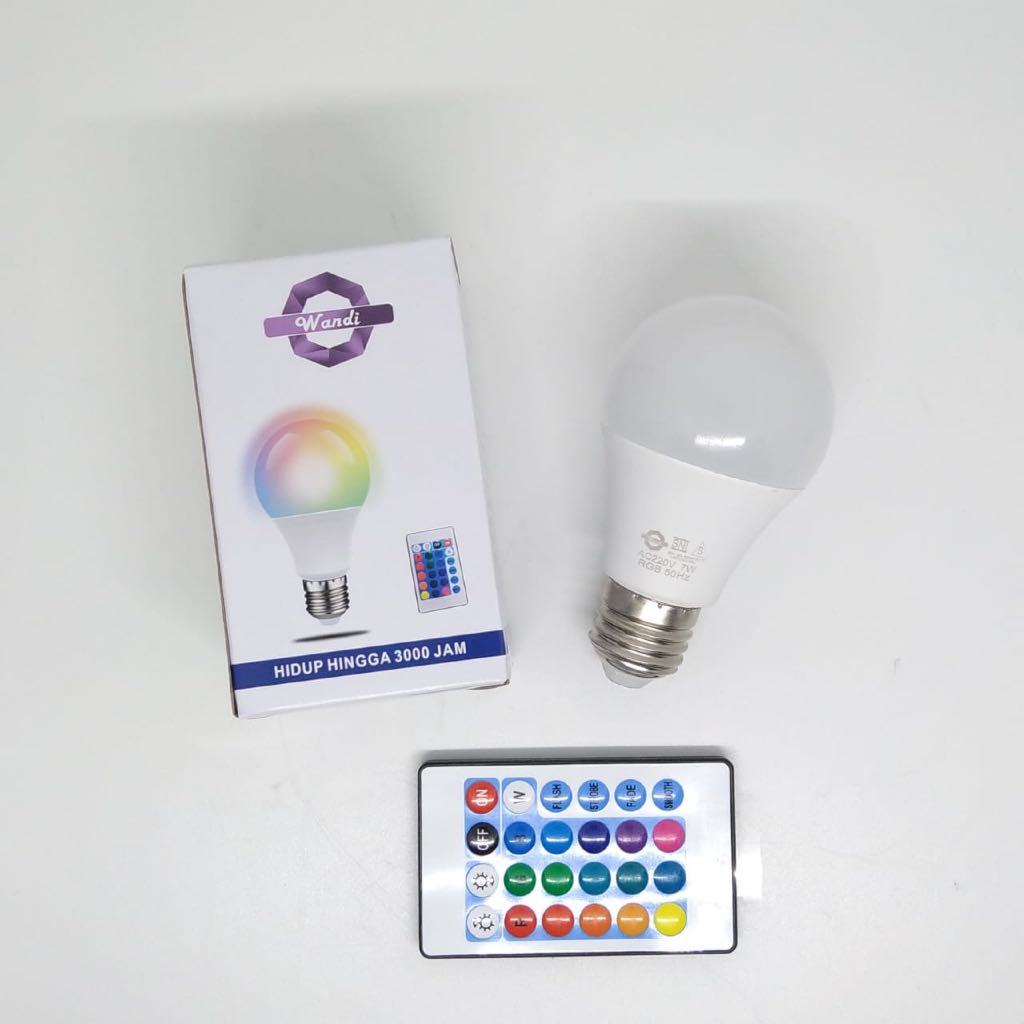 Jual Lampu LED RGB merek Wandi 7W | Shopee Indonesia
