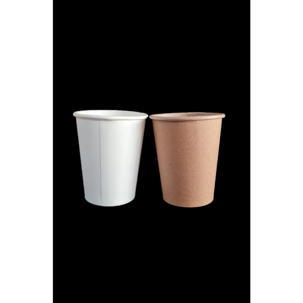 Jual Hot Paper cup 8 oz Polos Putih Kraft / Gelas Kertas kopi Panas ...