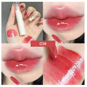 Cappuvni Lip Gloss Pink Bear Water Luminous Jelly Lip Cream