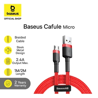 Baseus Cafule Cable USB Micro 1M Android Data Fast Charging Kabel Data