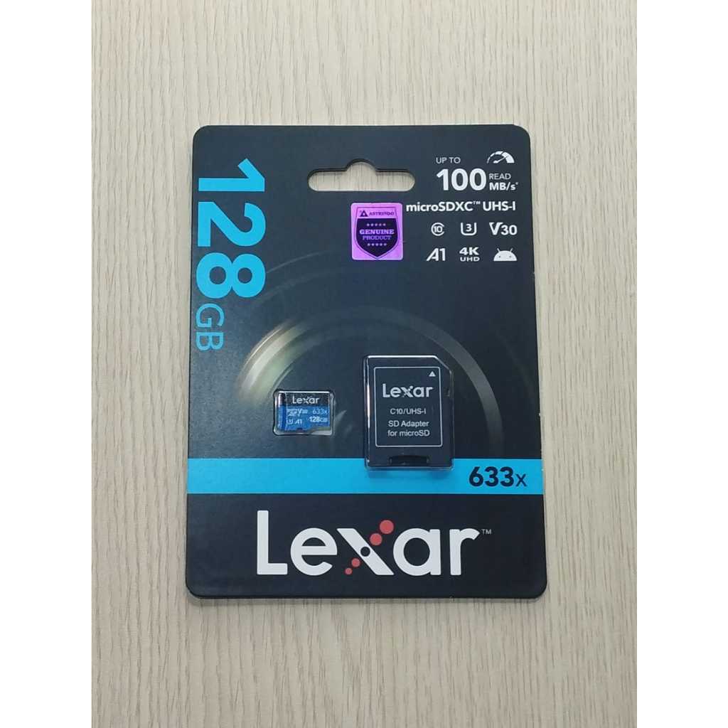 Jual Lexar Micro SD 128GB 633X MicroSDHC R 100Mbps High Performance ...