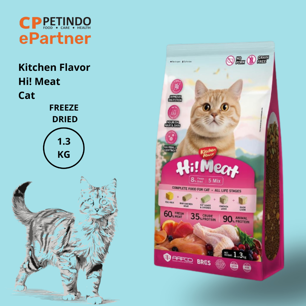 Jual CPPETINDO Kitchen Flavor Hi!Meat Complete Cat Food All Life Stage ...