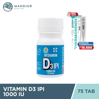 IPI Vitamin D3 1000 IU 70 Tablet - Suplementasi Vitamin D dengan Cepat