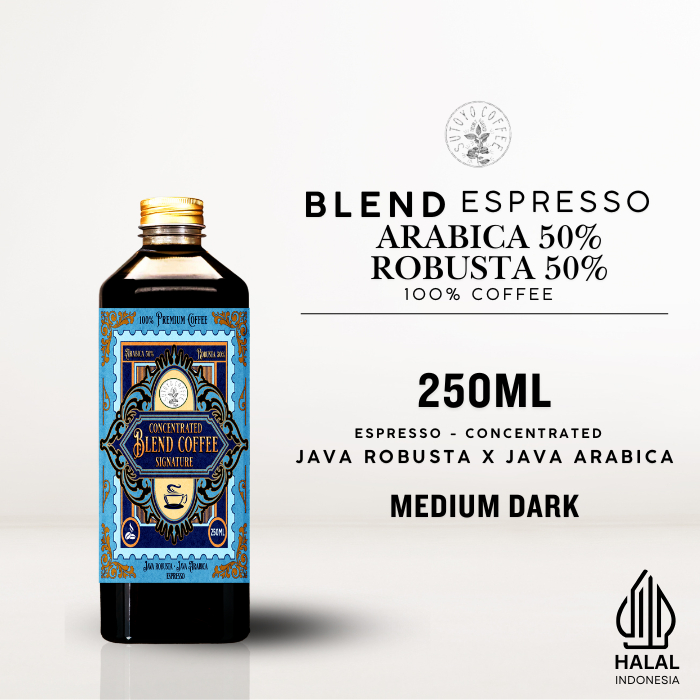Jual Kopi Konsentrat Kopi Blend Arabika 50% Robusta 50% Espresso Cair ...