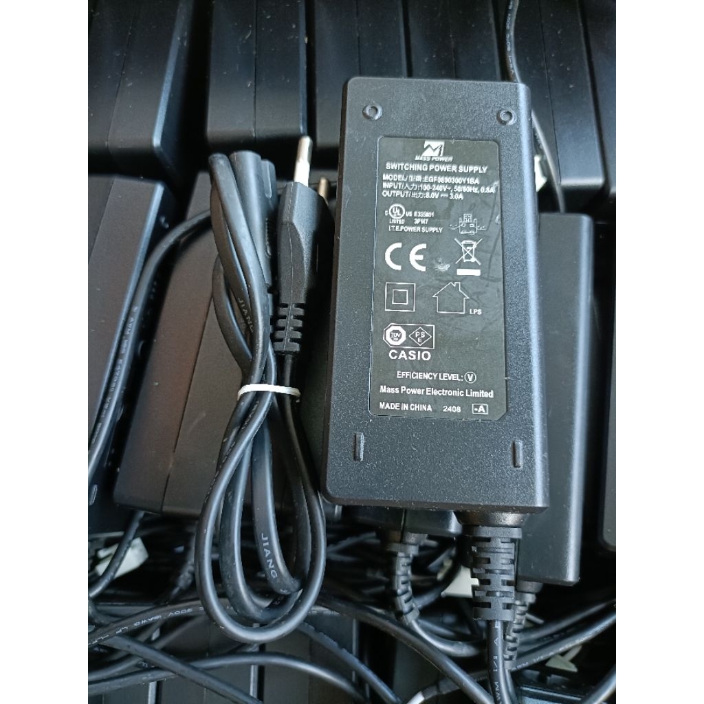 ALIMENTATORE INGENICO 8V 3.0A 5.5X2.5mm - Modello AM24W-080B EUR 9,90 - Foto 4