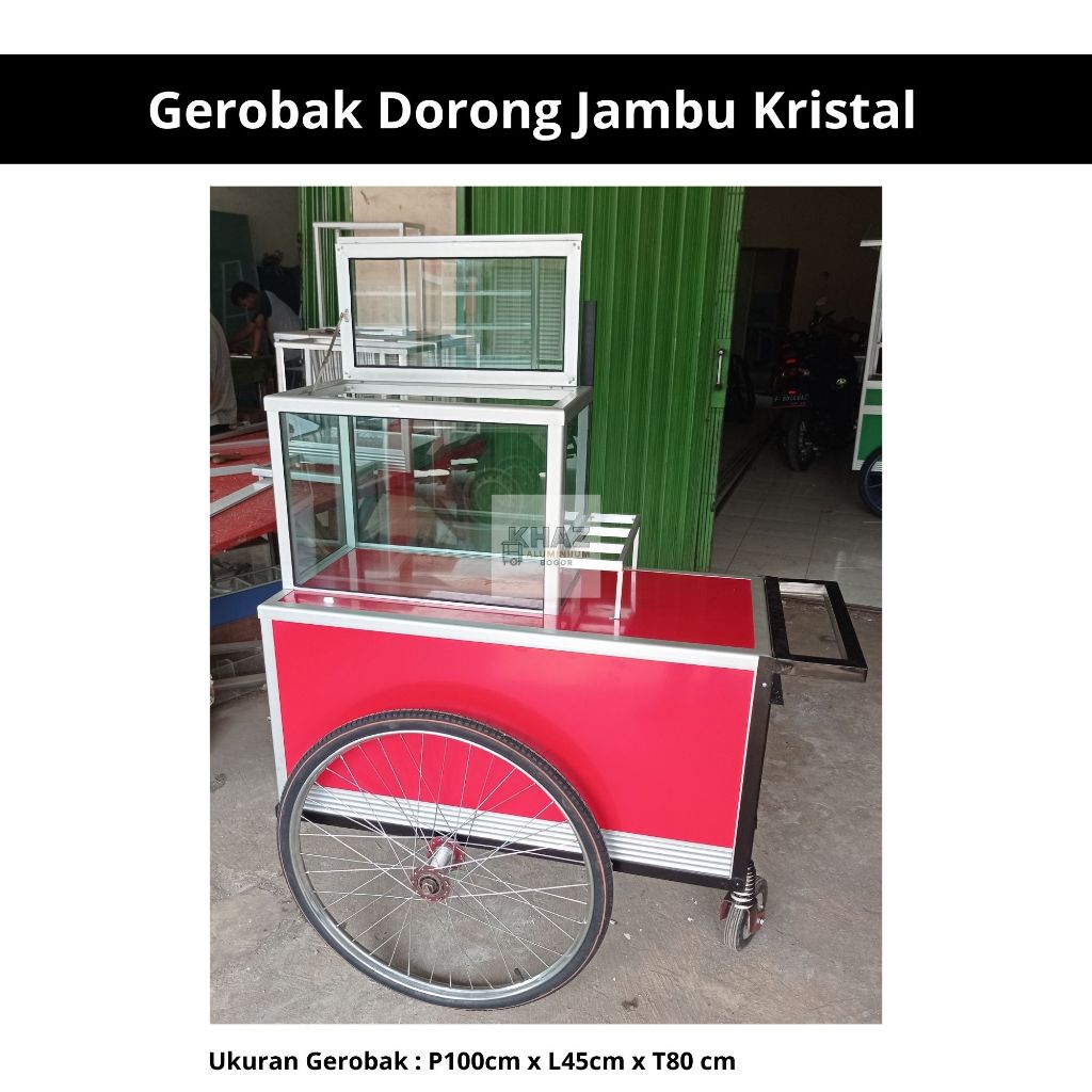 Jual Gerobak Dorong Keliling Rujak Buah Jambu Kristal Alumunium ...