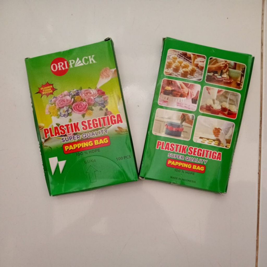Jual Plastik Segitiga / papping bag merk Oripack isi 100 lembar ...