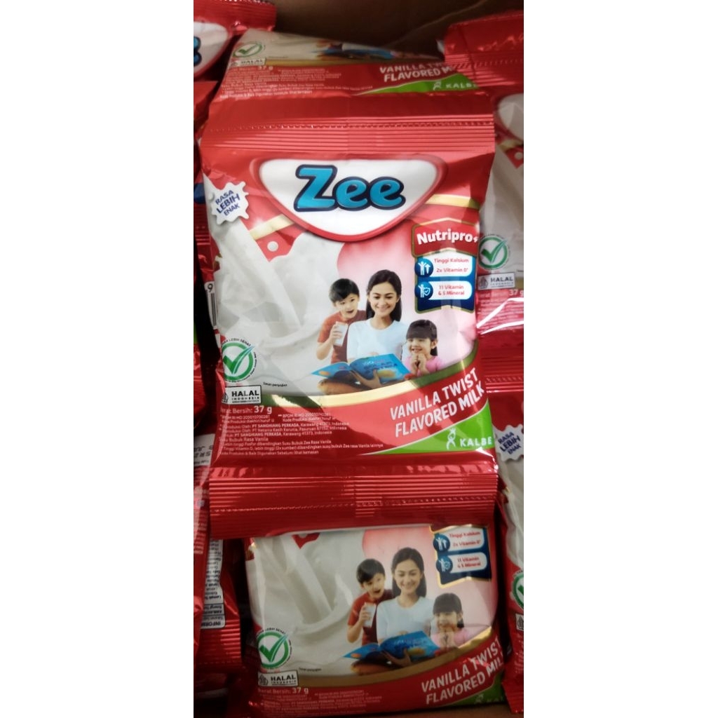 Jual SUSU ZEE RASA VANILLA TWIST SACHET || RENCENG (10PCS×37GRM ...