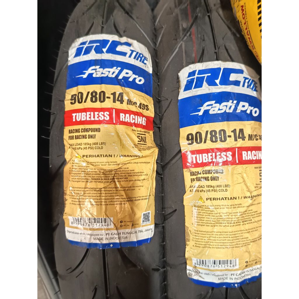 Jual Ban Luar IRC FASTI PRO 90/80-14 | Shopee Indonesia