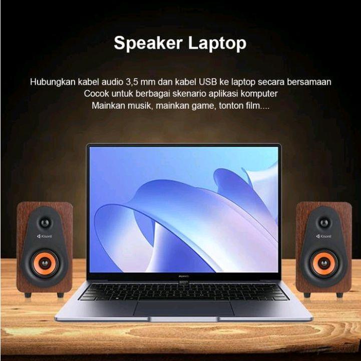Jual Kisonli T-009 Speaker Multimedia PC Laptop Suara Ngebas Jernih ...