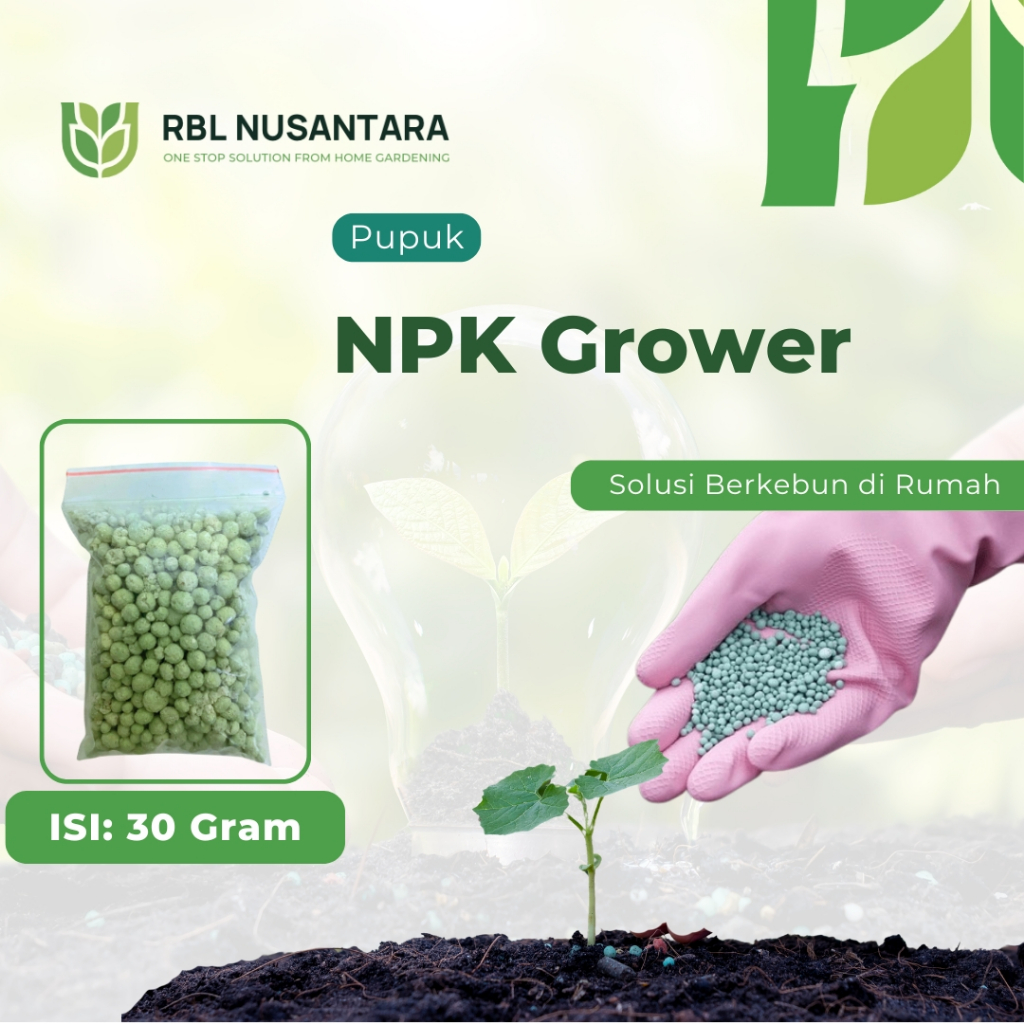 RBLN - Pupuk NPK Mutiara Booster 324 15-10-20+TE Nutrisi Tanaman