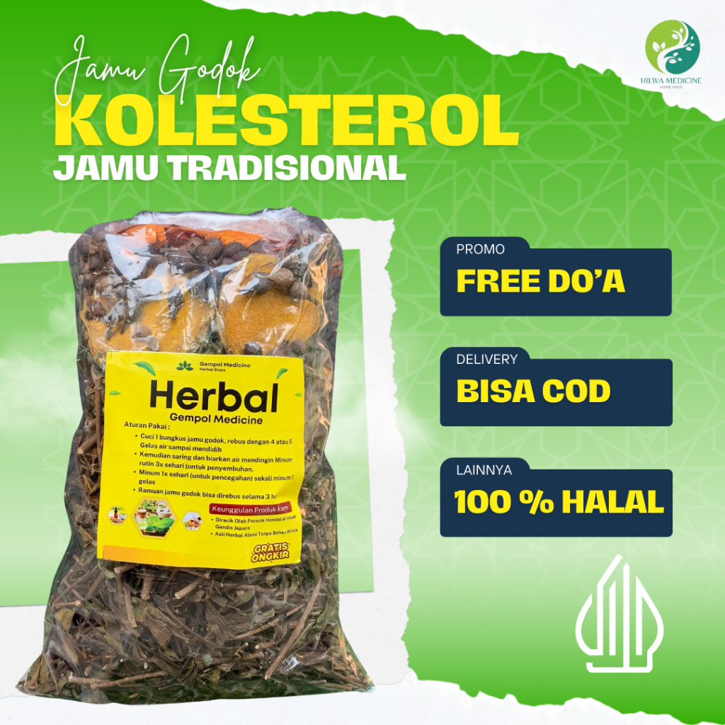 (COD) JAMU KOLESTEROL AMPUH / JAMU GODOKAN MANJUR TANPA  EFEK SAMPING / KOLESTEROL JAHAT