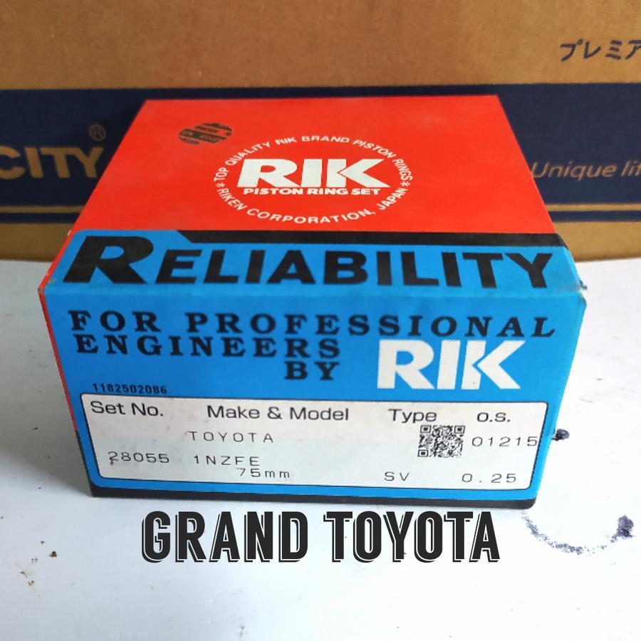 Jual Ring Piston Ring Seher Vios New Vios Yaris 0.25 1NZ-FE 2NZ-FE ...