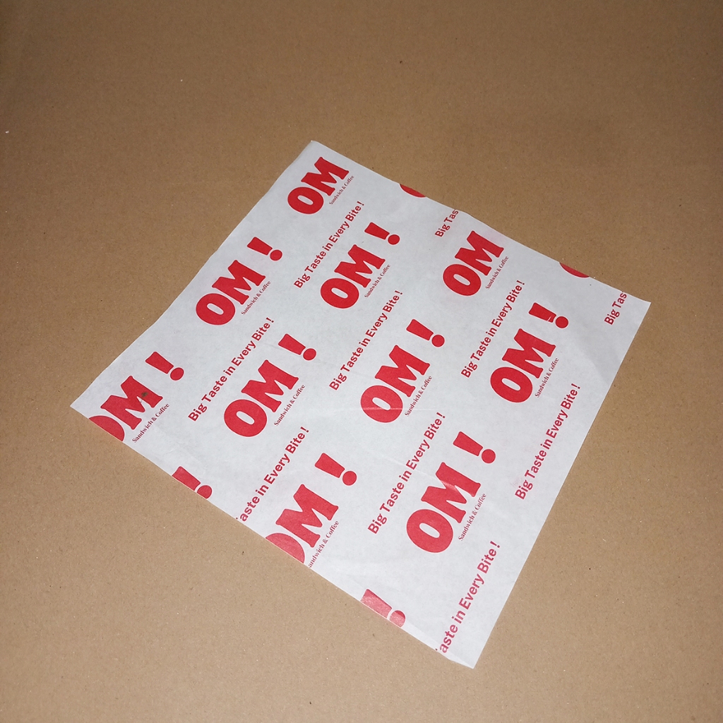 Jual CUSTOM Kertas Roti Foodgrade ( 1000 Pcs ) Wax Paper / Paper Grease ...