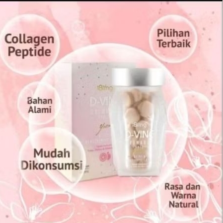 Jual (COD) D Vine Candy Collagen 10 butir Asli Herbal- D Vine Asli ...