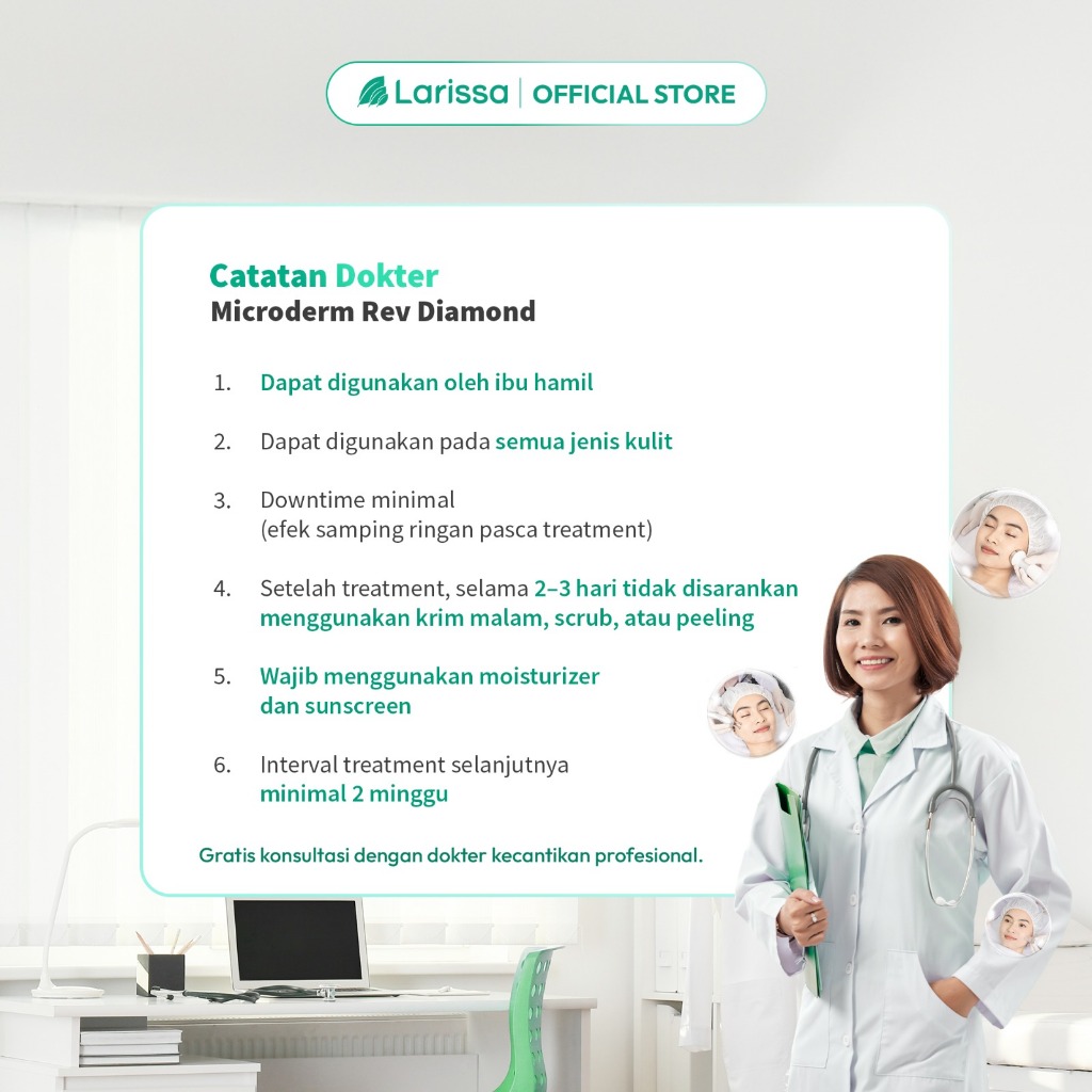 Jual Microderm Rev Diamond Treatment Perawatan Wajah Larissa Aesthetic ...