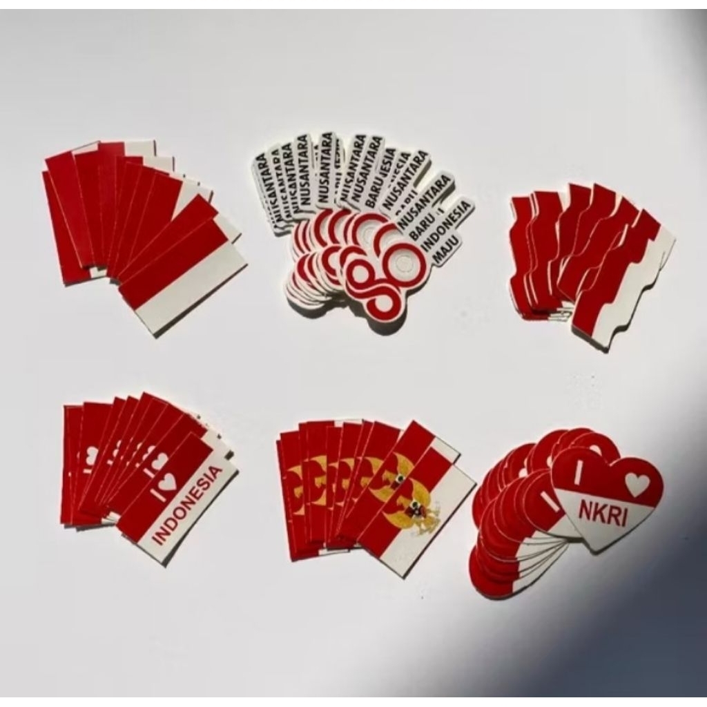 Jual Raart.Official. STICKER PIPI MERAH PUTIH ECER 2PCS / STICKER ...