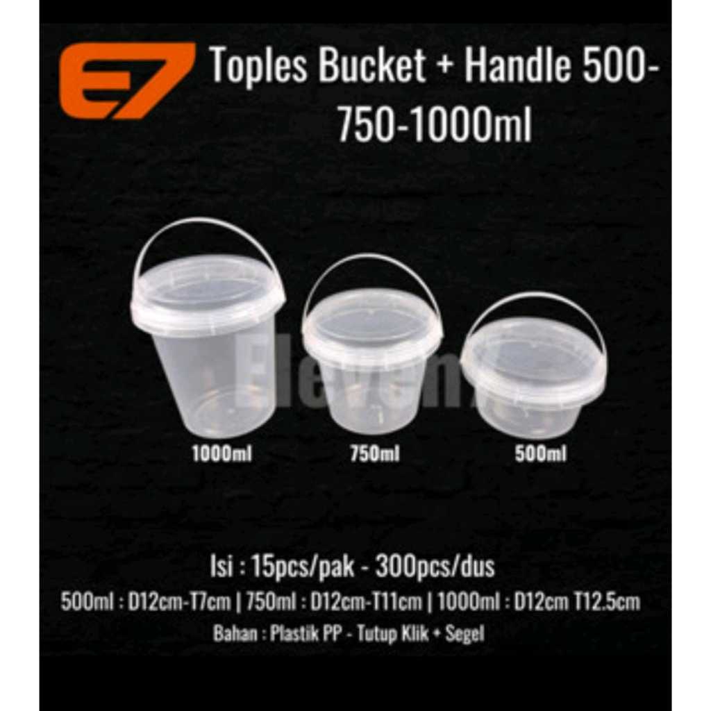 Jual Bucket Thinwall Ember Seal 500ml-750ml-1000ml + Handle - Basket ...