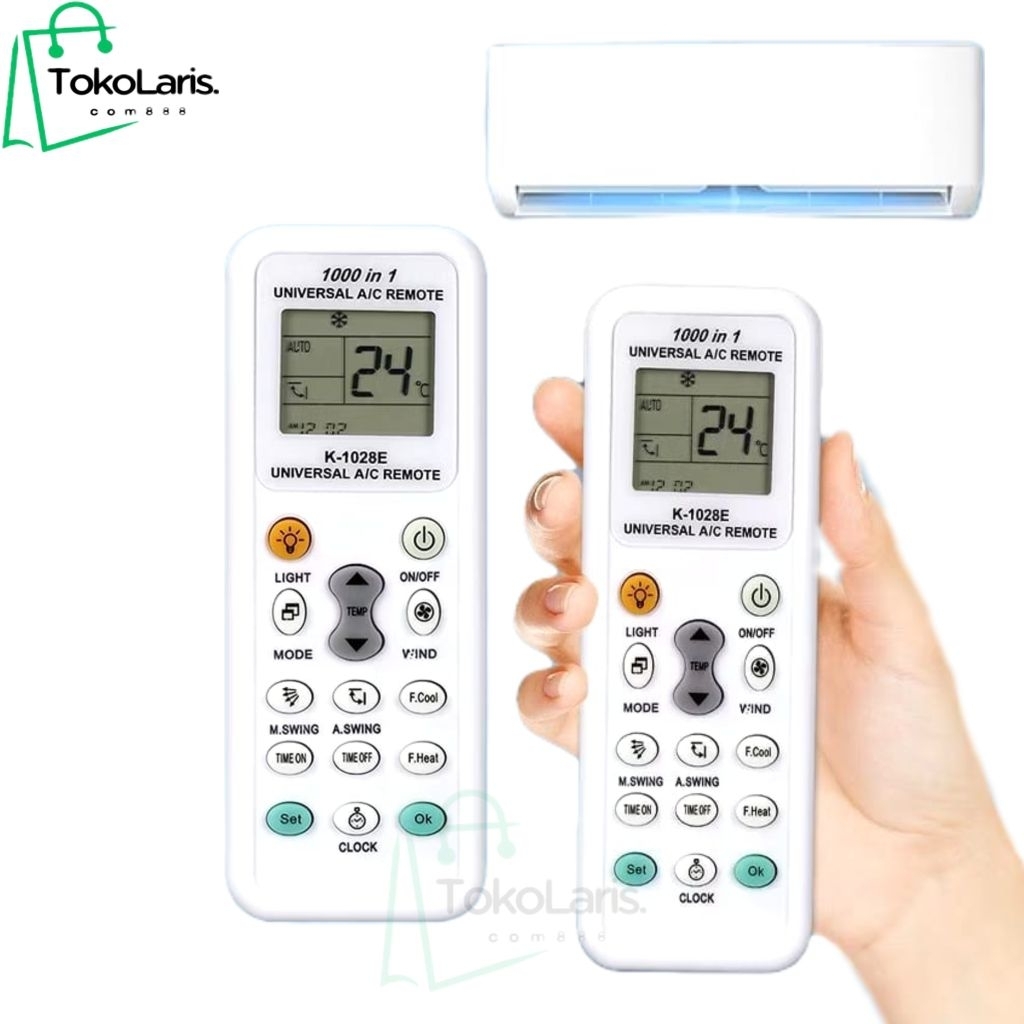 Jual Remote AC Universal 1000 IN 1 AC Remote Controller Air Conditioner ...
