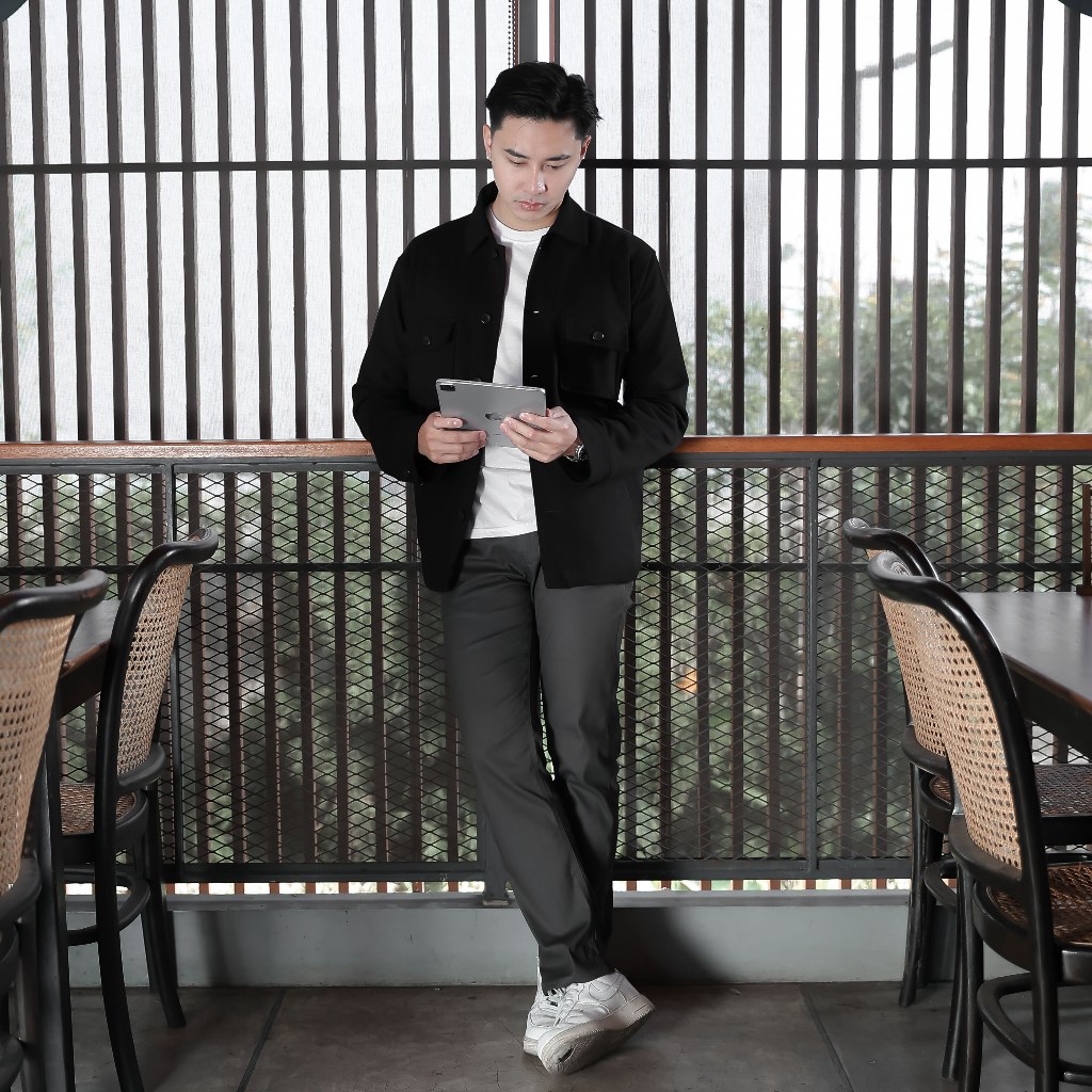 Jual Delibra Work Jaket Pria Ryu Black | Shopee Indonesia