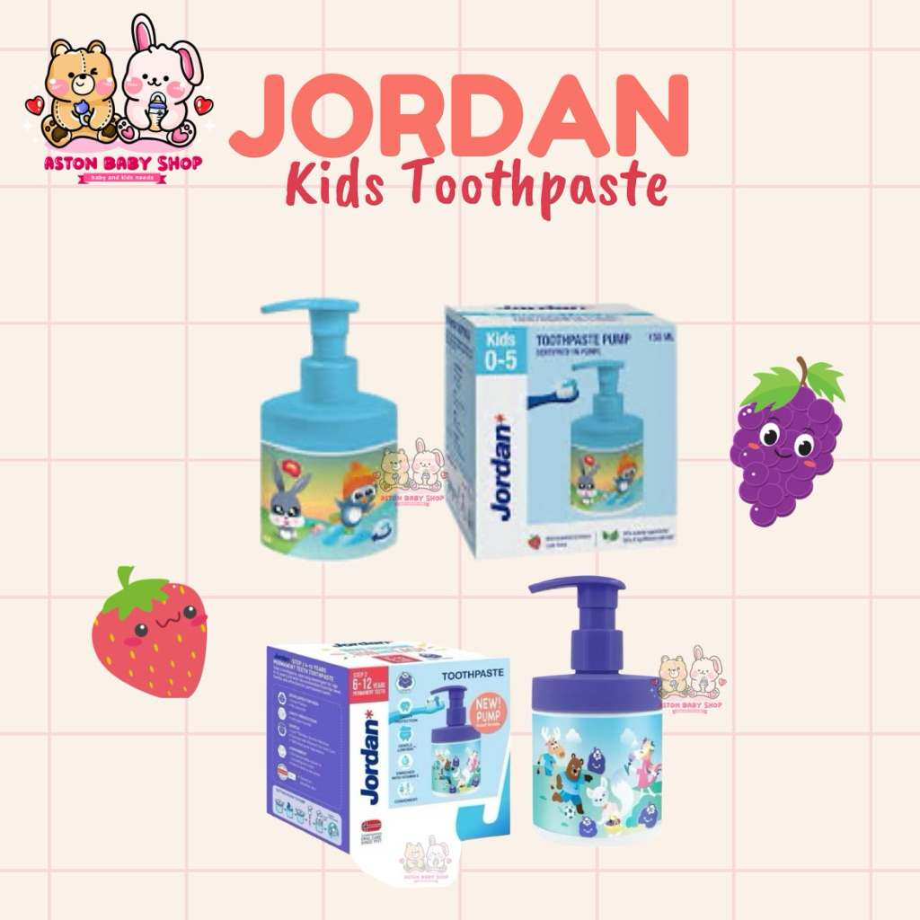 Jual Jordan Toothpaste Pump & Refill Stage 1 & Stage 2 - Jordan Odol ...
