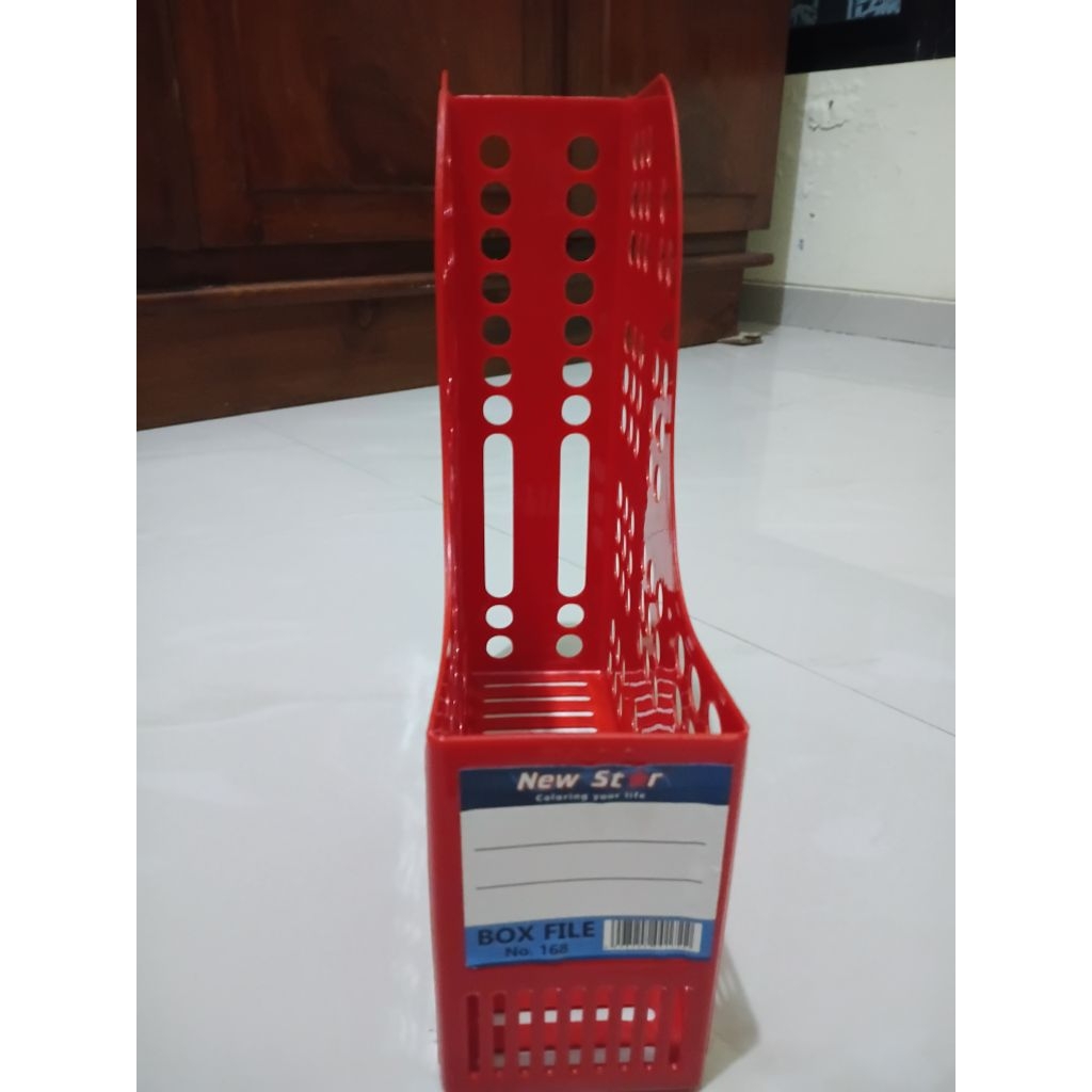 Jual Rak buku boxfile new star warna merah | Shopee Indonesia