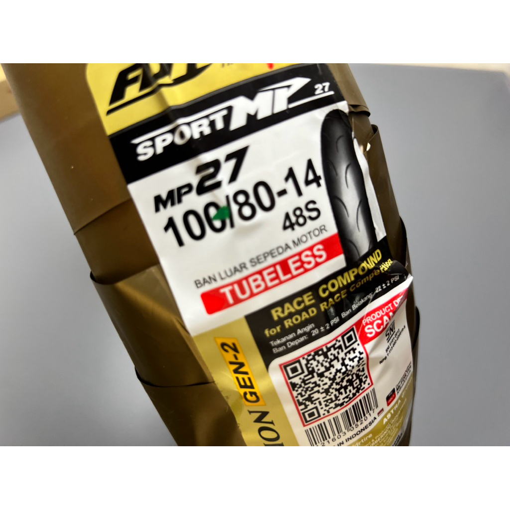 Jual BAN FDR SPORT MP 27 DAN 76 90/80-14 100/80-14 RACING TIRE SOFT ...