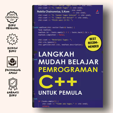 Jual Langkah Mudah Belajar Pemrograman C++ Untuk Pemula - Anak Hebat ...