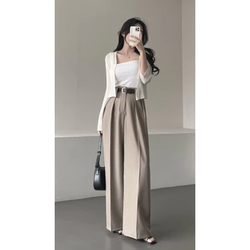 VIONA PANTS Loose Pants Wanita Jumbo Celana Kulot Highwaist Bahan Semiwoll Elegan