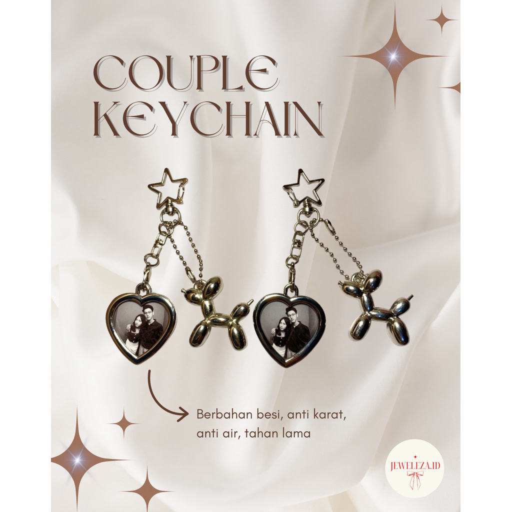 Jual jeweleza.id | Keychain Couple | Gantungan Kunci Besi Foto Custom ...