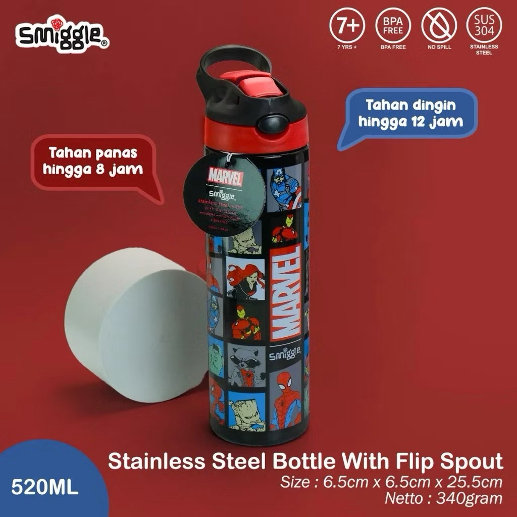Jual Botol Smiggle Stainless Marvel Avangers | Shopee Indonesia